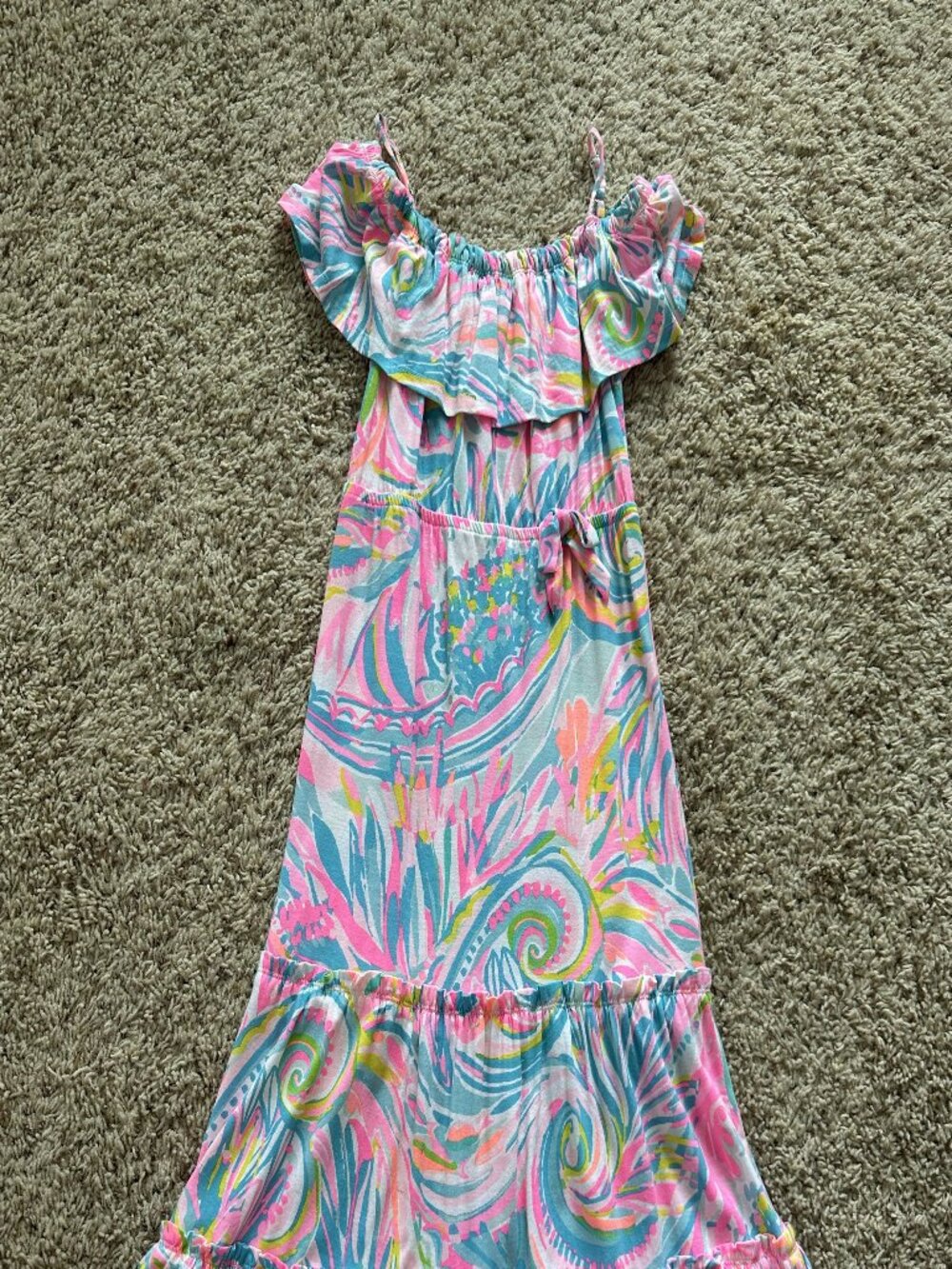 Lilly Pulitzer Girls Seraphina Dress Size 6-7 Medium